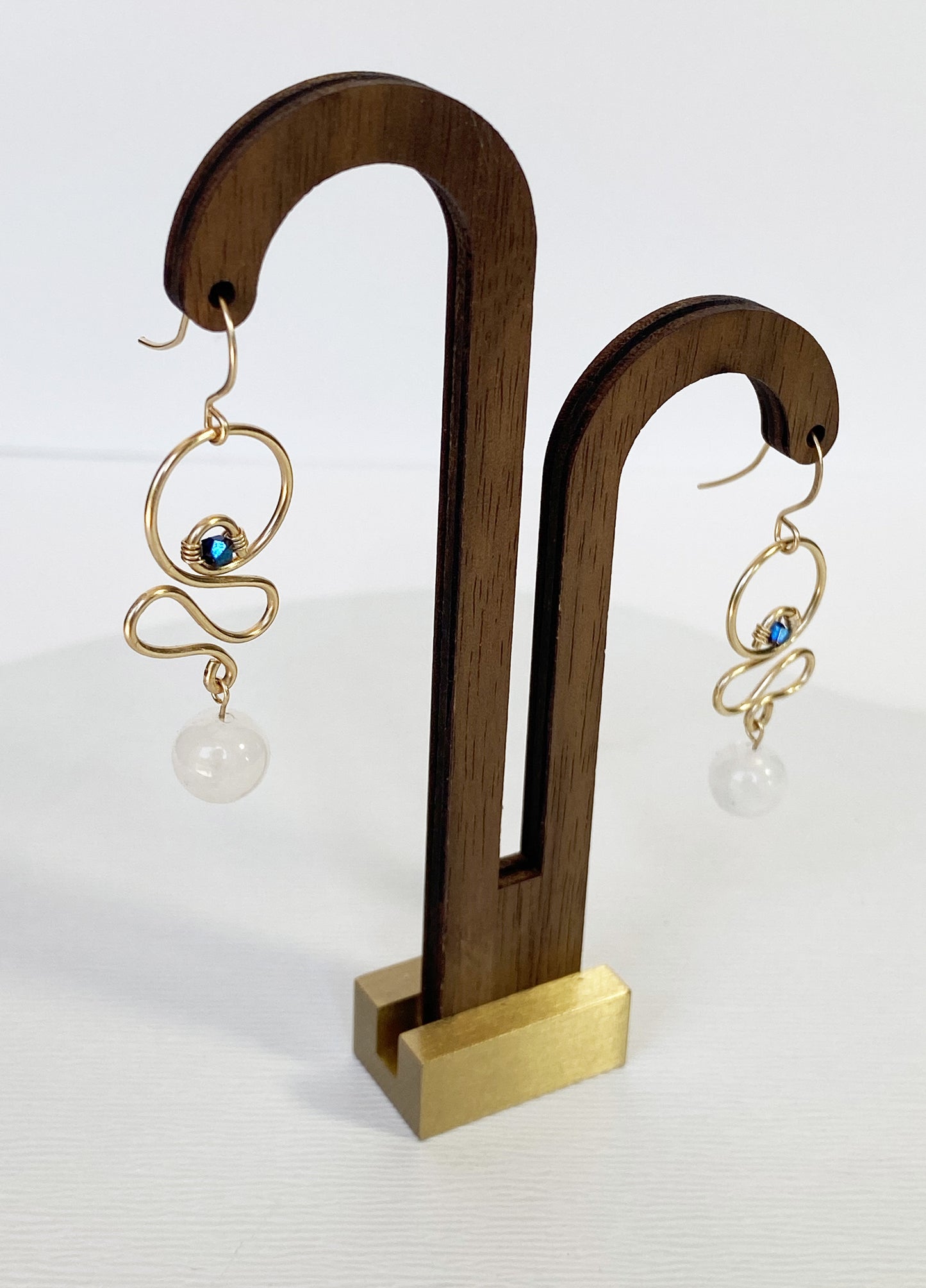 Eye x Moonstone Earrings