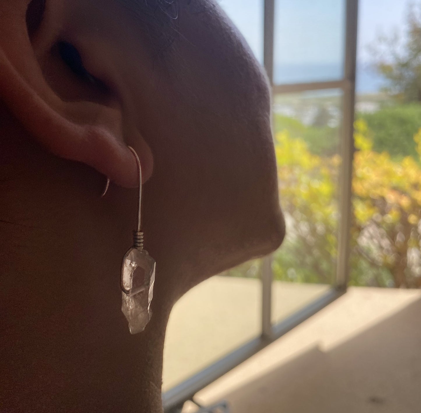 925 Sterling Silver & Quartz Earrings
