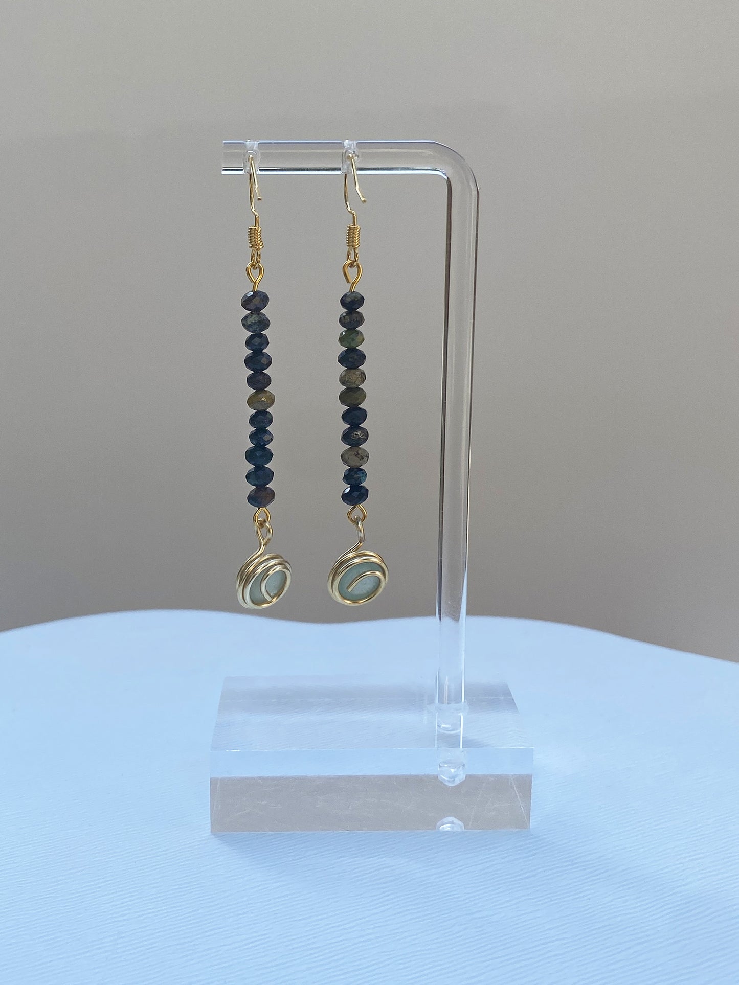 Jade and Howlite Drops