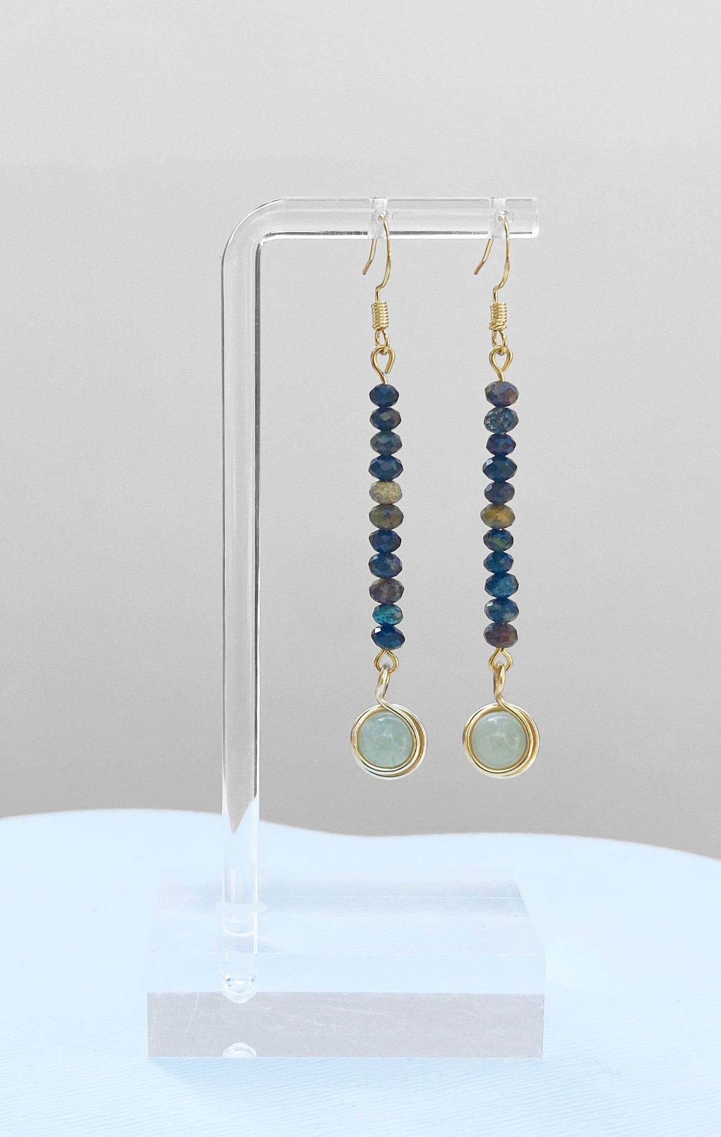 Jade and Howlite Drops