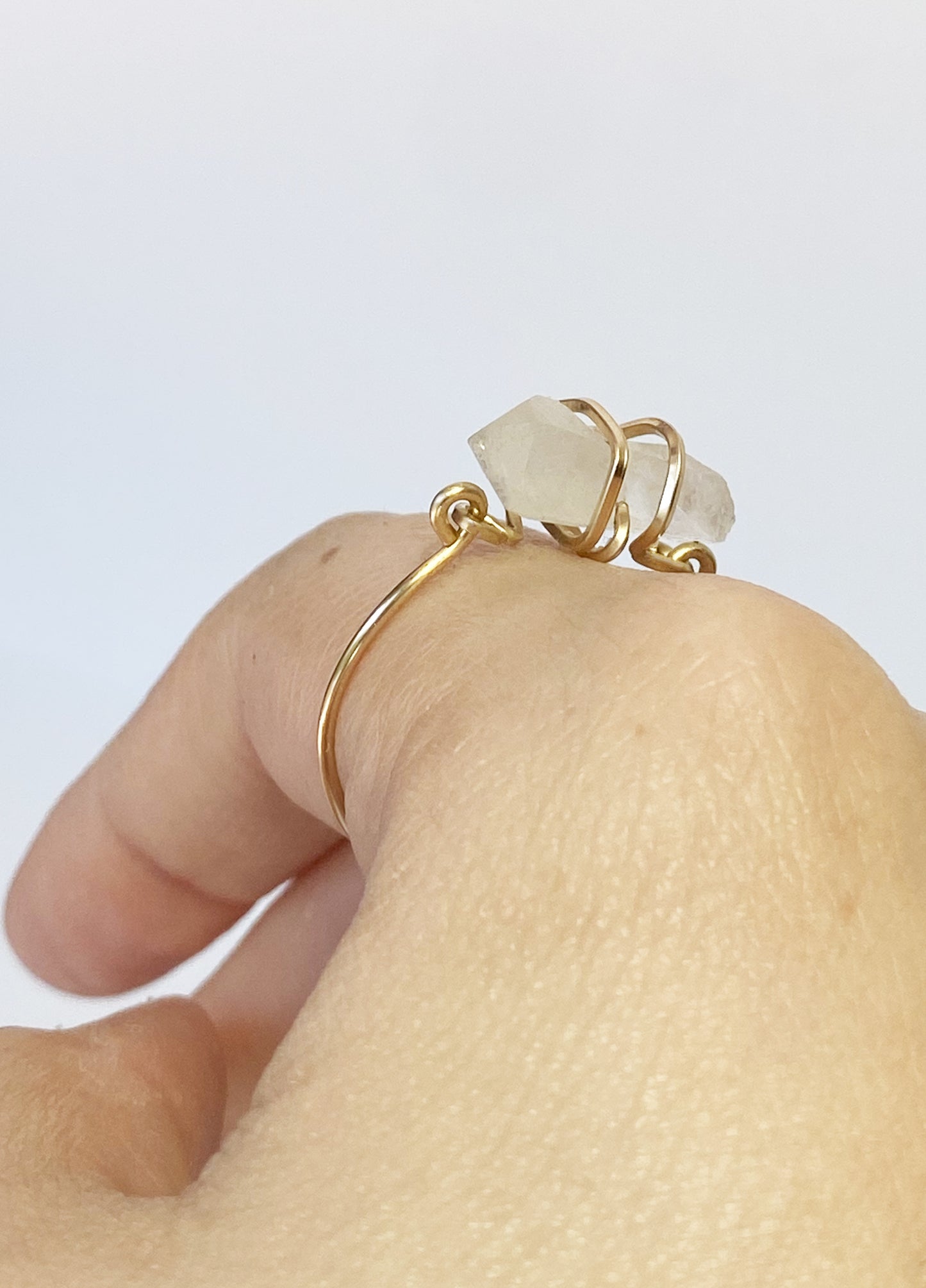 Gold Quartz Ring