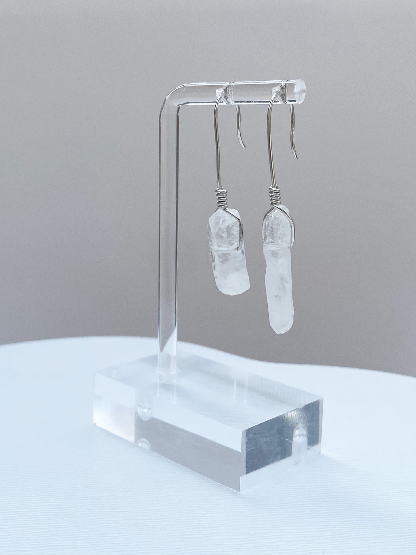 925 Sterling Silver & Quartz Earrings